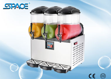 110 Volts 2 In 1 Frozen Drink Machine , Three Tank Slush Maker Machine