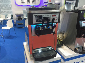 3 Flavors Commercial Countertop Soft Serve Ice Cream Machine 20 L/H Capacity