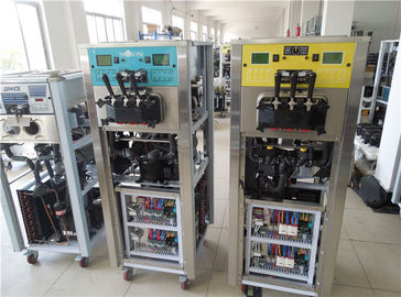 Thiết kế nhỏ gọn Máy làm kem mềm với thân máy bằng thép không gỉ